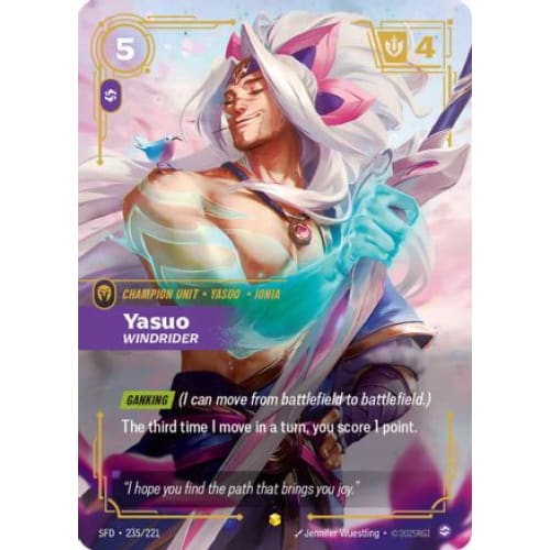 Yasuo - Windrider (Overnumbered) (235/221) - Spiritforged