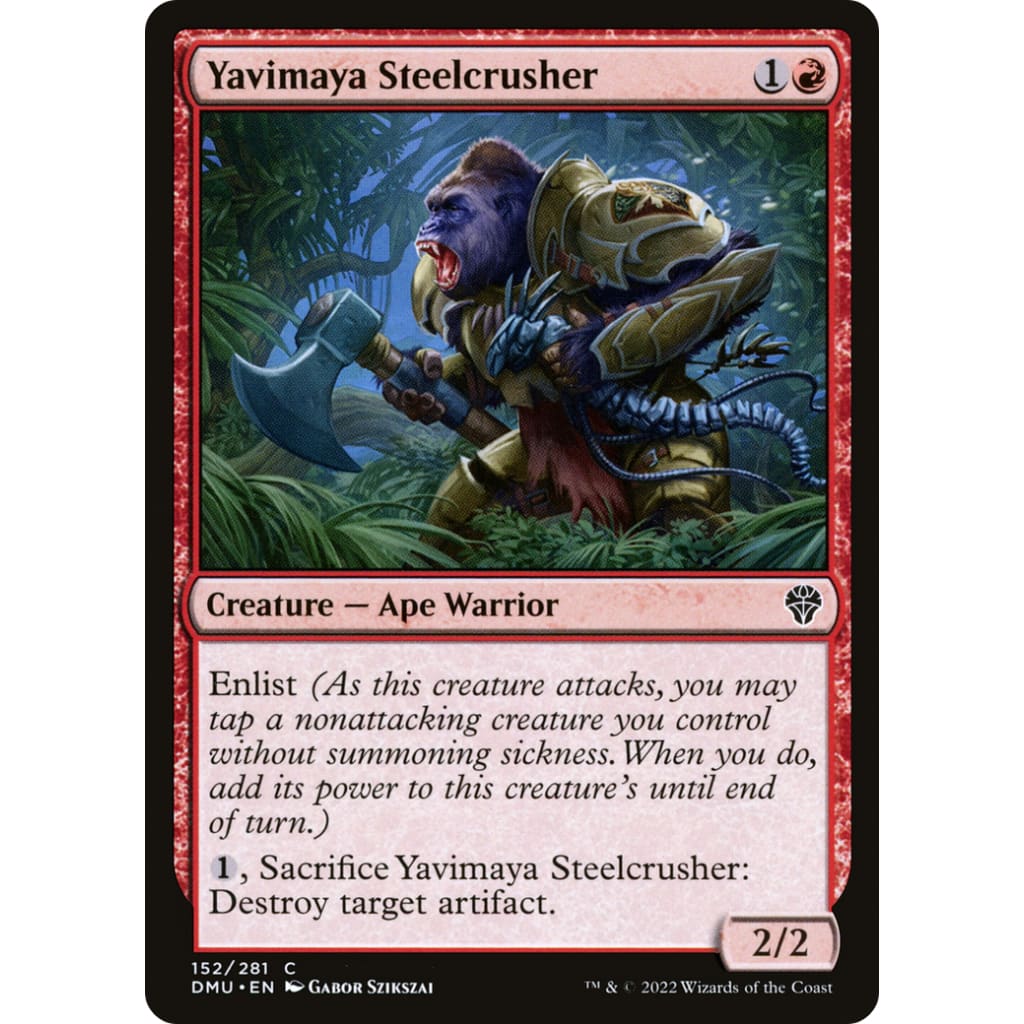 Yavimaya Steelcrusher (DMU-152) Foil - Single