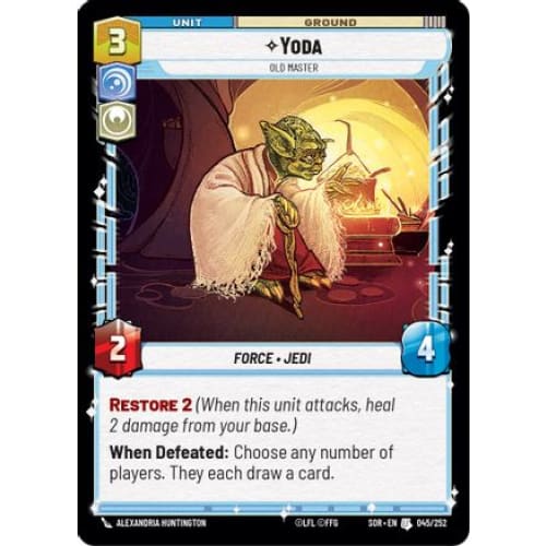 Yoda - Old Master (045/252) - Spark of Rebellion Foil