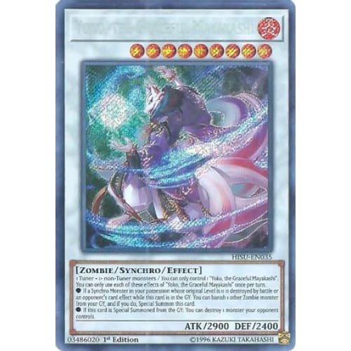 Yoko the Graceful Mayakashi (HISU-EN035) Secret Rare 1st
