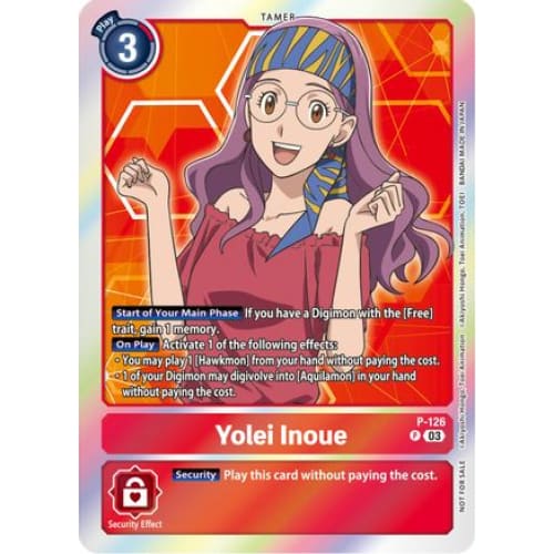 Yolei Inoue - P-126 (Tamer Party Pack -The Beginning- Ver.