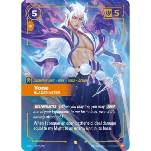 Yone - Blademaster (Signature) (233*/221) - Spiritforged