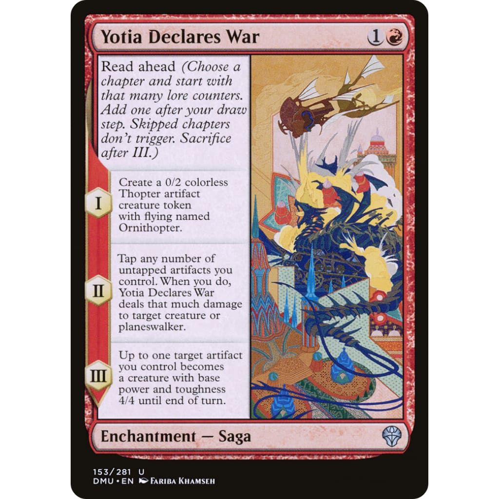 Yotia Declares War (DMU-153) Foil - Single