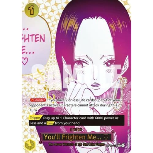 You’ll Frighten Me... (Alternate Art) OP14-118 R The Azure