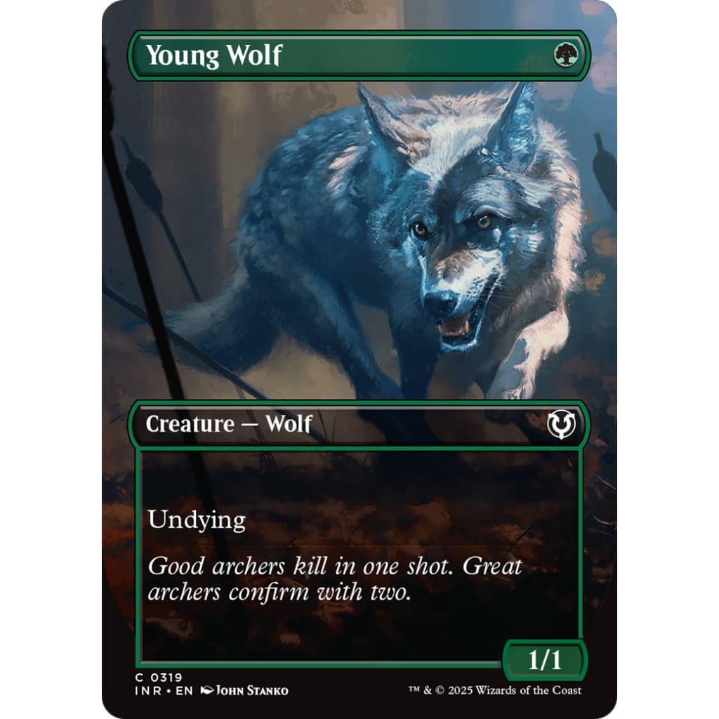 Young Wolf (Borderless) (INR-319) Foil - Single