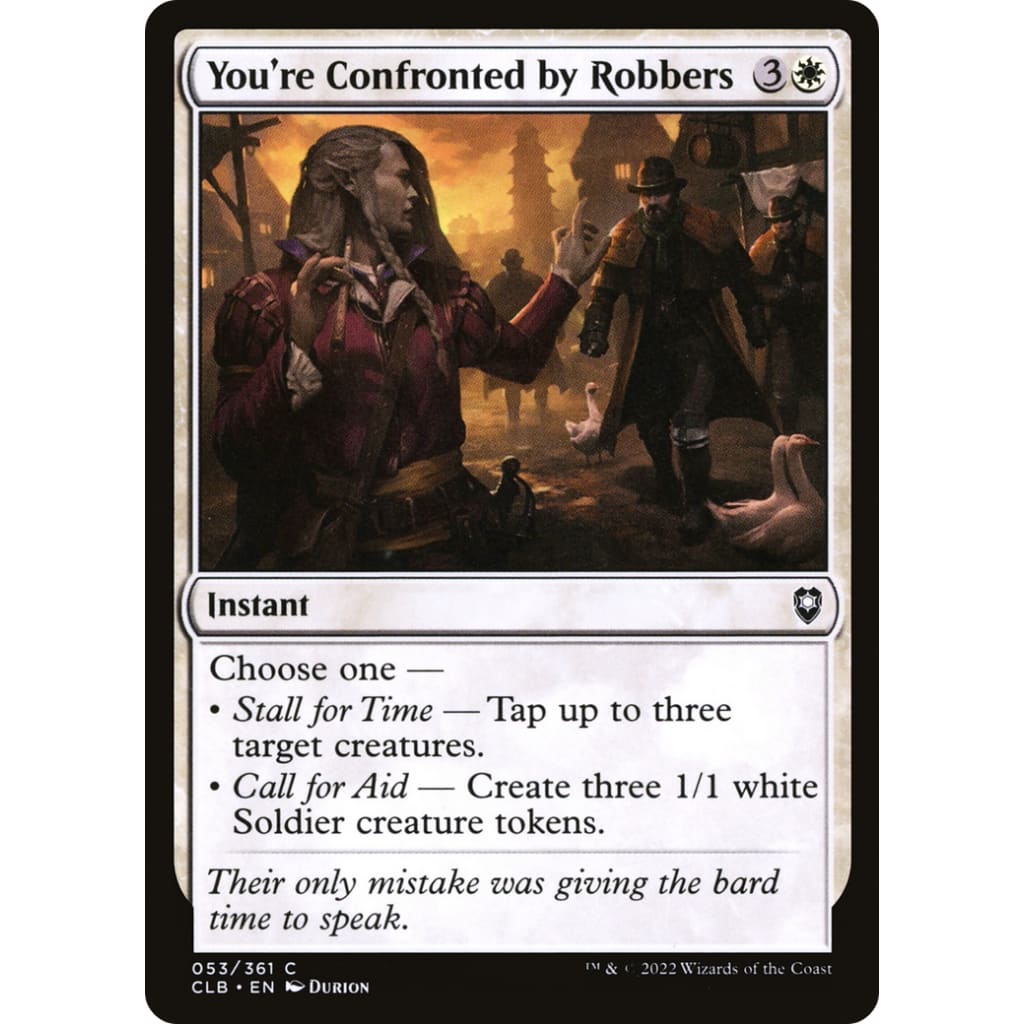 You’re Confronted by Robbers (CLB-053) Foil - Single