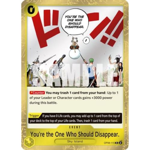 You’re the One Who Should Disappear OP06-115 R Wings