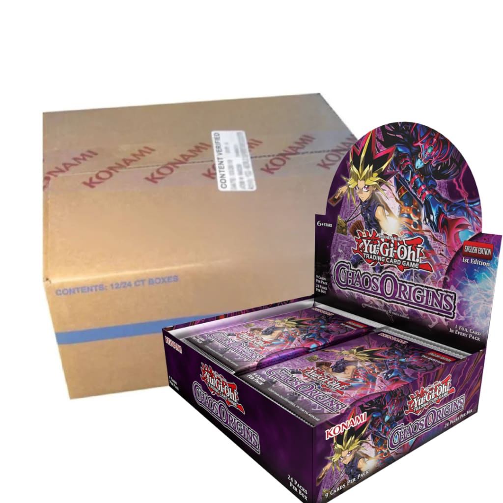 Yugioh Chaos Origins 1st Edition Sealed Case Of 12 (Pre
