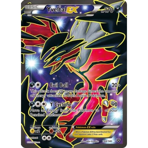 Yveltal-EX (144/146) Ultra Rare Holofoil - Single