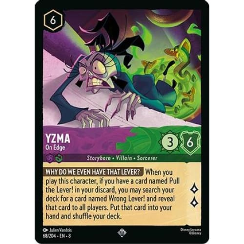 Yzma - On Edge (68/204) - Reign of Jafar Cold Foil - Single