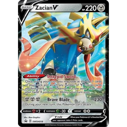 Zacian V (SWSH018) Promo Holofoil - Single