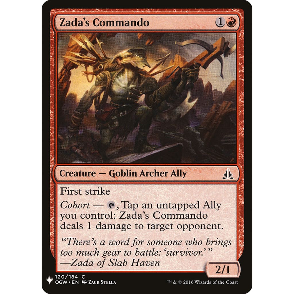 Zada’s Commando (PLST-OGW-120) - Single