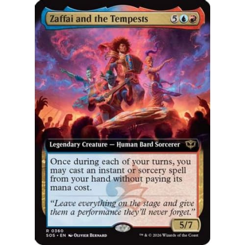 Zaffai and the Tempests (Extended Art) (SOS-360) Foil