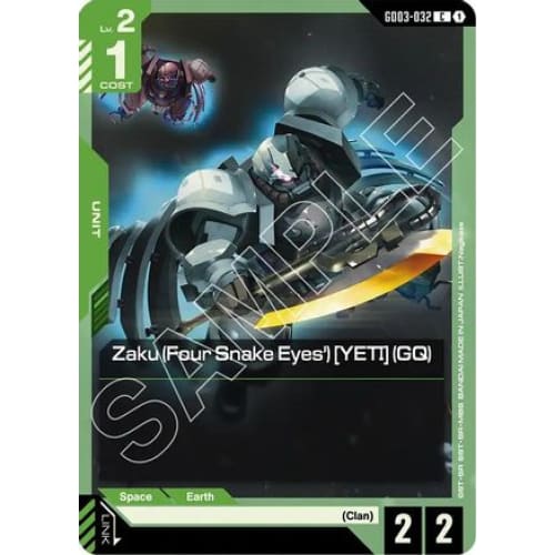 Zaku (Four Snake Eyes’) [YETI] (GQ) (GD03-032) - Steel