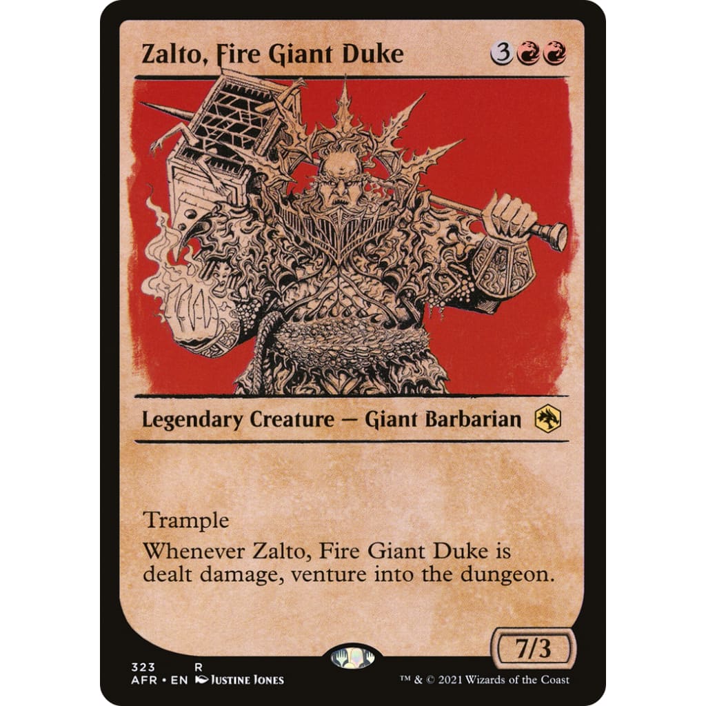 Zalto Fire Giant Duke (AFR-323): (Showcase) Foil - Single