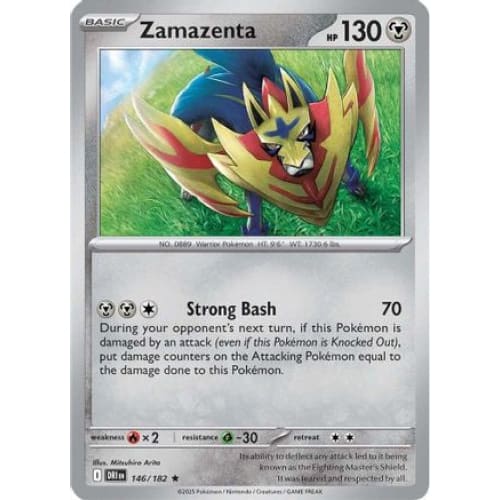 Zamazenta - 146/182 (146) Rare Classic Holofoil - Single