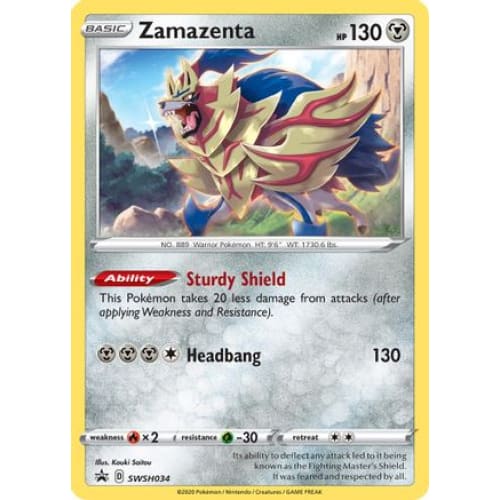 Zamazenta (SWSH034) Promo Holofoil - Single