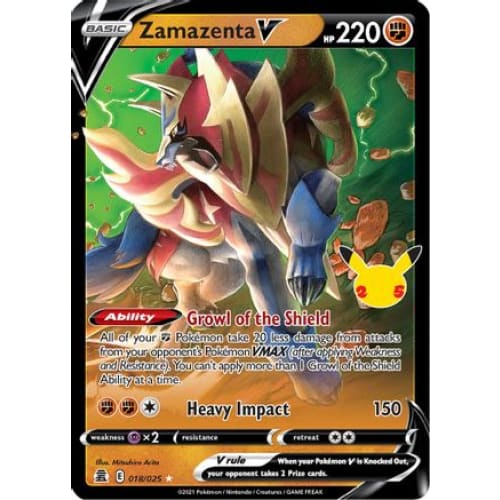 Zamazenta V (018/025) Holo Rare Holofoil - Single