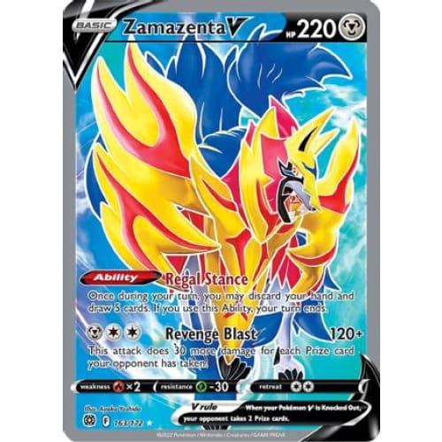 Zamazenta V (163/172) Ultra Rare Holofoil - Single