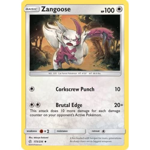 Zangoose (173/236) Uncommon - Single