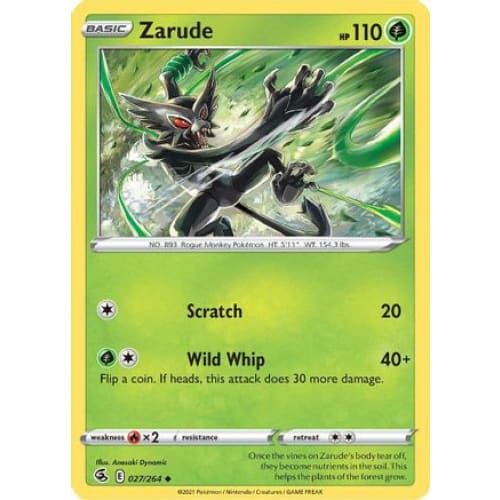 Zarude (027/264) Uncommon Reverse Holofoil - Single