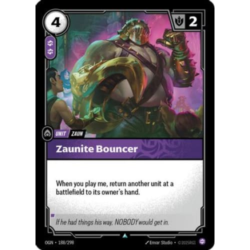 Zaunite Bouncer (188/298) - Origins Foil - Single