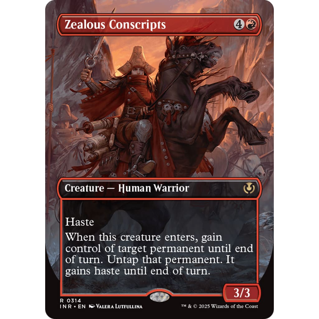 Zealous Conscripts (Borderless) (INR-314) Foil - Single