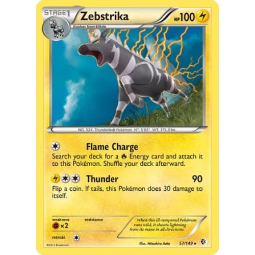 Zebstrika (057/149) Holo Rare Holofoil - Single