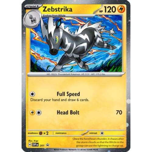 Zebstrika - 201 (Cosmos Holo) (201) Holo Rare Holofoil
