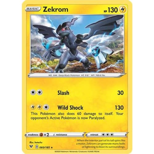 Zekrom (60) Holo Rare Holofoil - Single