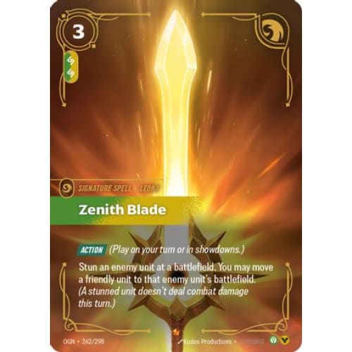 Zenith Blade (262/298) - Origins Foil - Single