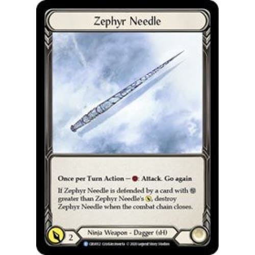Zephyr Needle (Reverse) (CRUCIBLE OF WAR) 1st Edition Cold