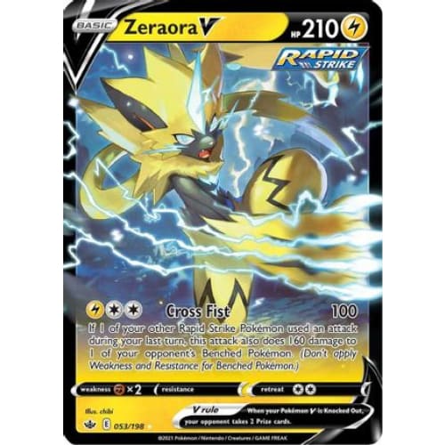 Zeraora V (053/198) Holo Rare Holofoil - Single