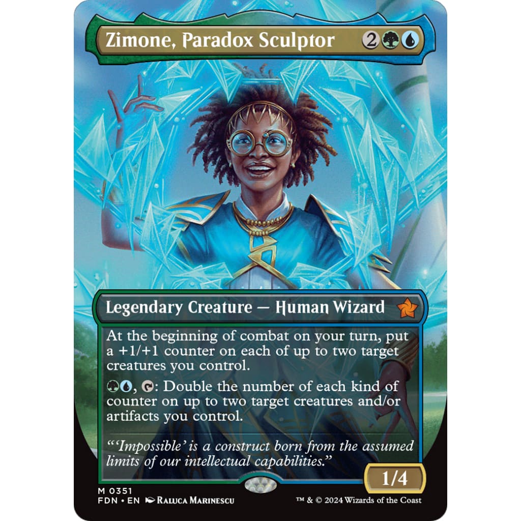 Zimone Paradox Sculptor (FDN-351) (Borderless) - Single