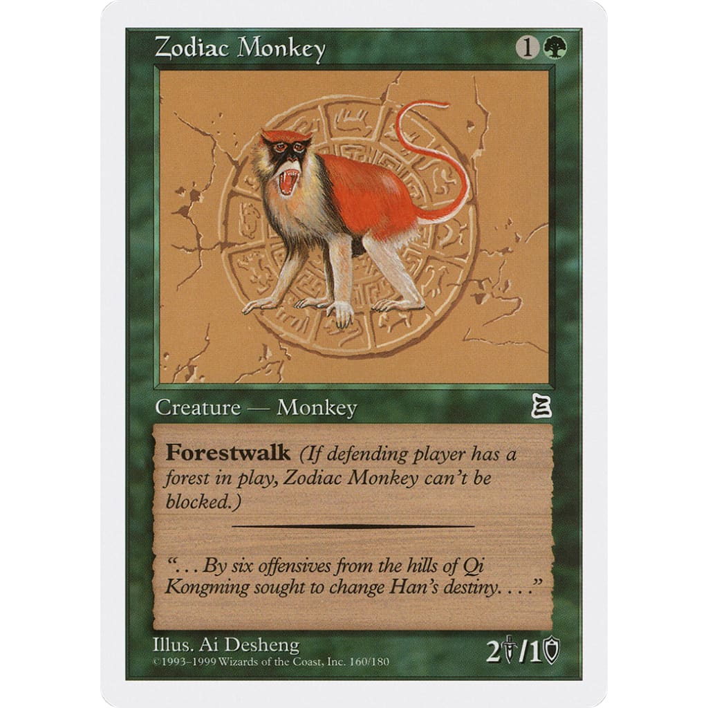 Zodiac Monkey (PTK-160) - Single