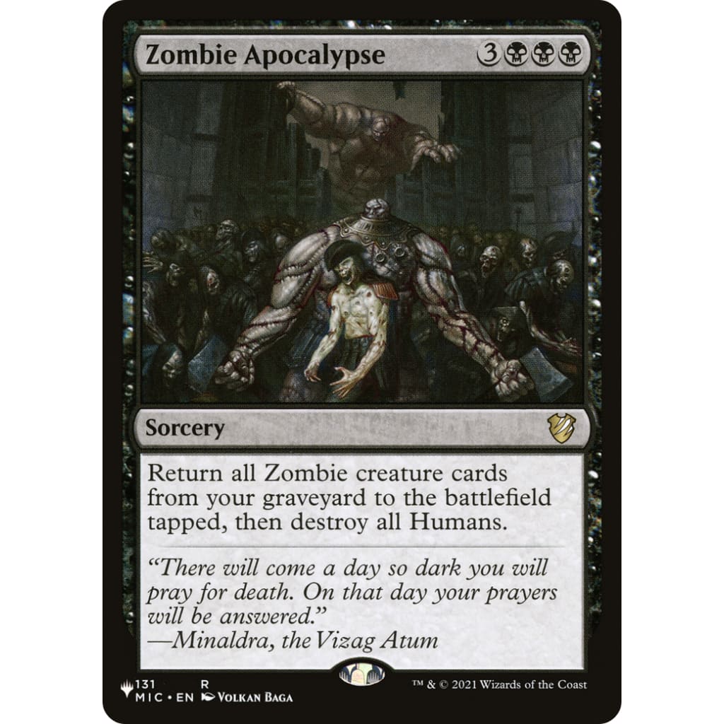 Zombie Apocalypse (PLST-MIC-131) - Single