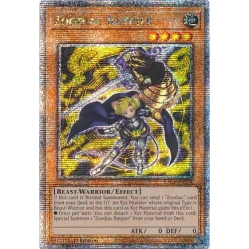 Zoodiac Ratpier (Quarter Century Secret Rare) - RA04-EN274