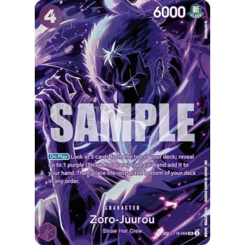 Zoro-Juurou (SP) ST18-004 SR Legacy of the Master Foil