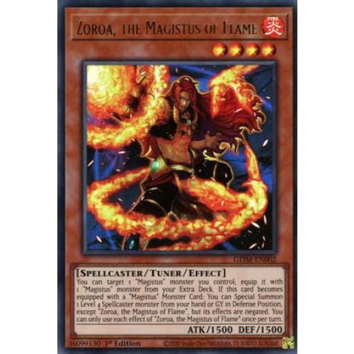 Zoroa the Magistus of Flame (GEIM-EN002) Ultra Rare 1st