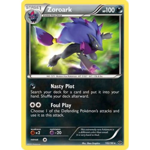 Zoroark (102/099) Secret Rare Holofoil - Single