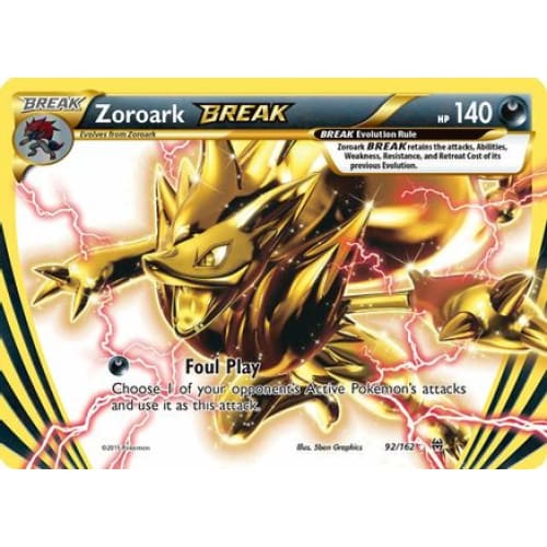 Zoroark BREAK (092/162) Rare Holofoil - Single