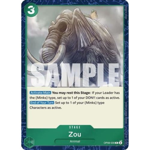 Zou OP08-039 R Two Legends Foil - Single