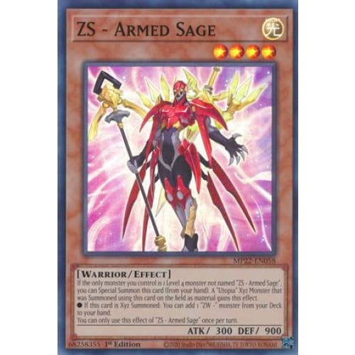 ZS - Armed Sage (MP22-EN058) Super Rare 1st Edition - Single
