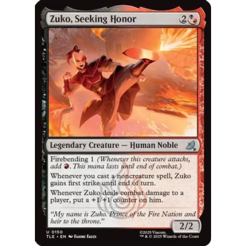 Zuko Seeking Honor (TLE-150) Foil - Single