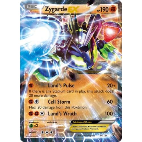 Zygarde-EX (054/124) Holo Rare Holofoil - Single