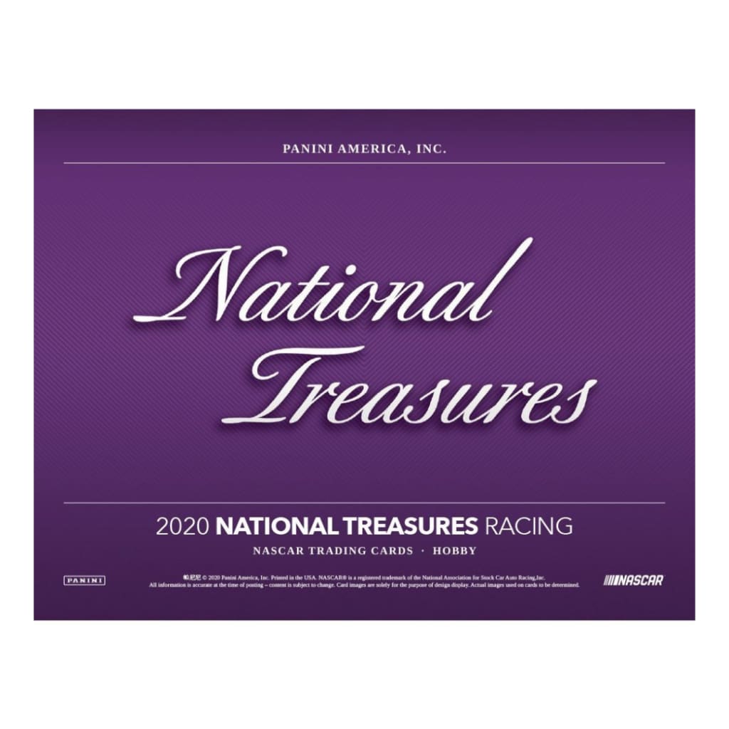 2020 Panini National Treasures Racing Hobby Box - Booster