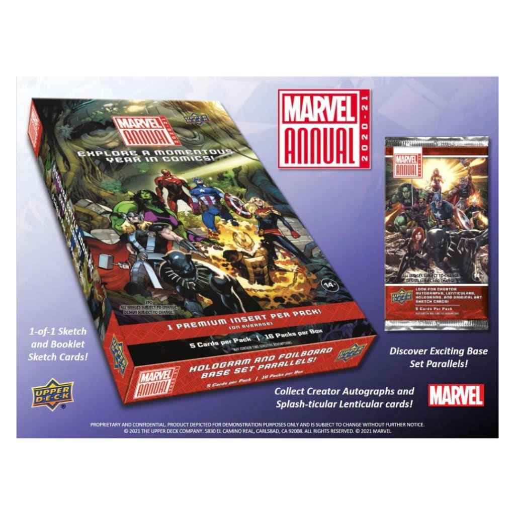 2021 Marvel Annual Trading Card Hobby Box