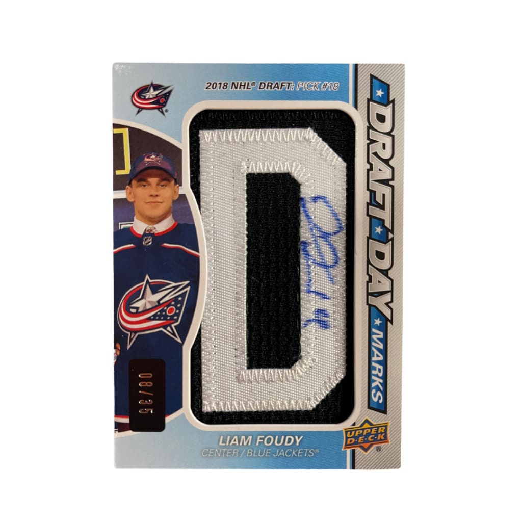 2021 SP Hockey Liam Foudy Patch Card - Single