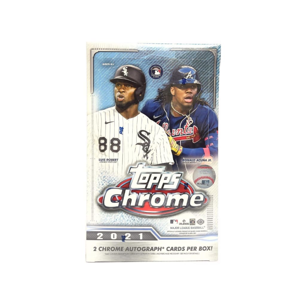 2021 Topps Chrome Baseball Hobby Box - hobby box