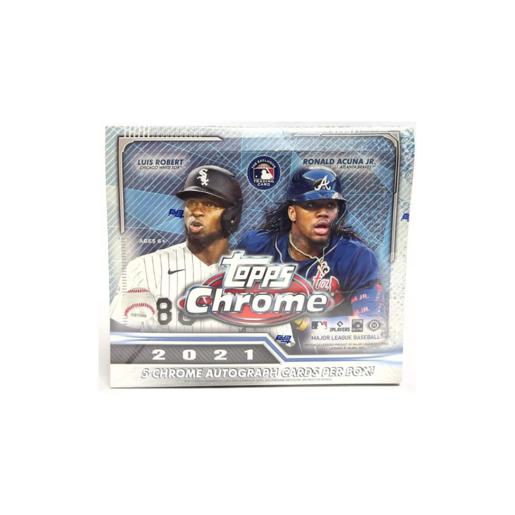 2021 Topps Chrome Baseball Jumbo Hobby Box - hobby box